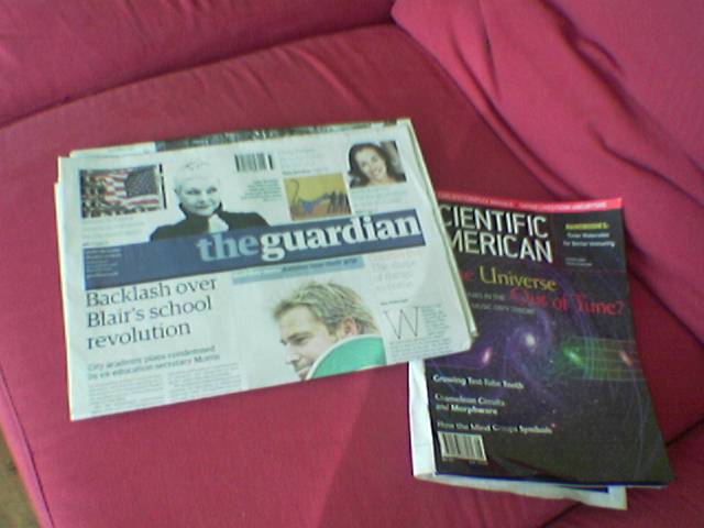 comparing the new Guardian to the size of a Scientific American