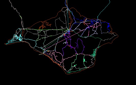 OSM map of the Isle of Wight