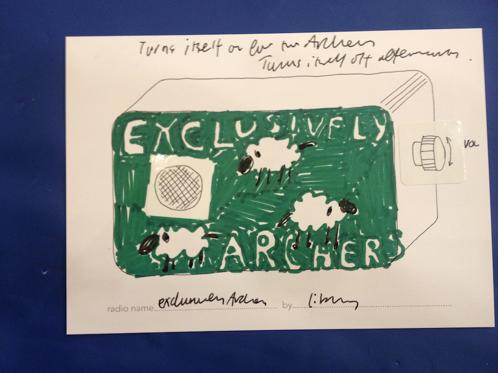 exclusively archers postcard