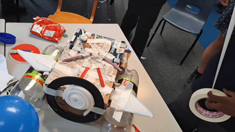 An animated gif showing amazing inventions made by the children we worked with.